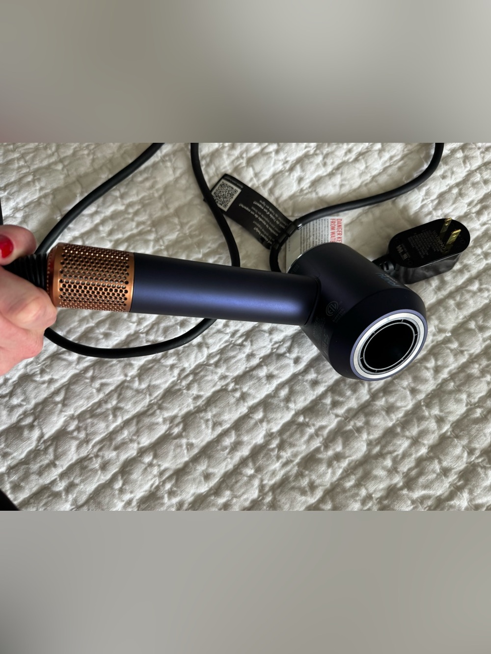 Dyson Supersonic Nural Hair Dryer Prussian blue/Copper opened box but brand new - Picture 6 of 7